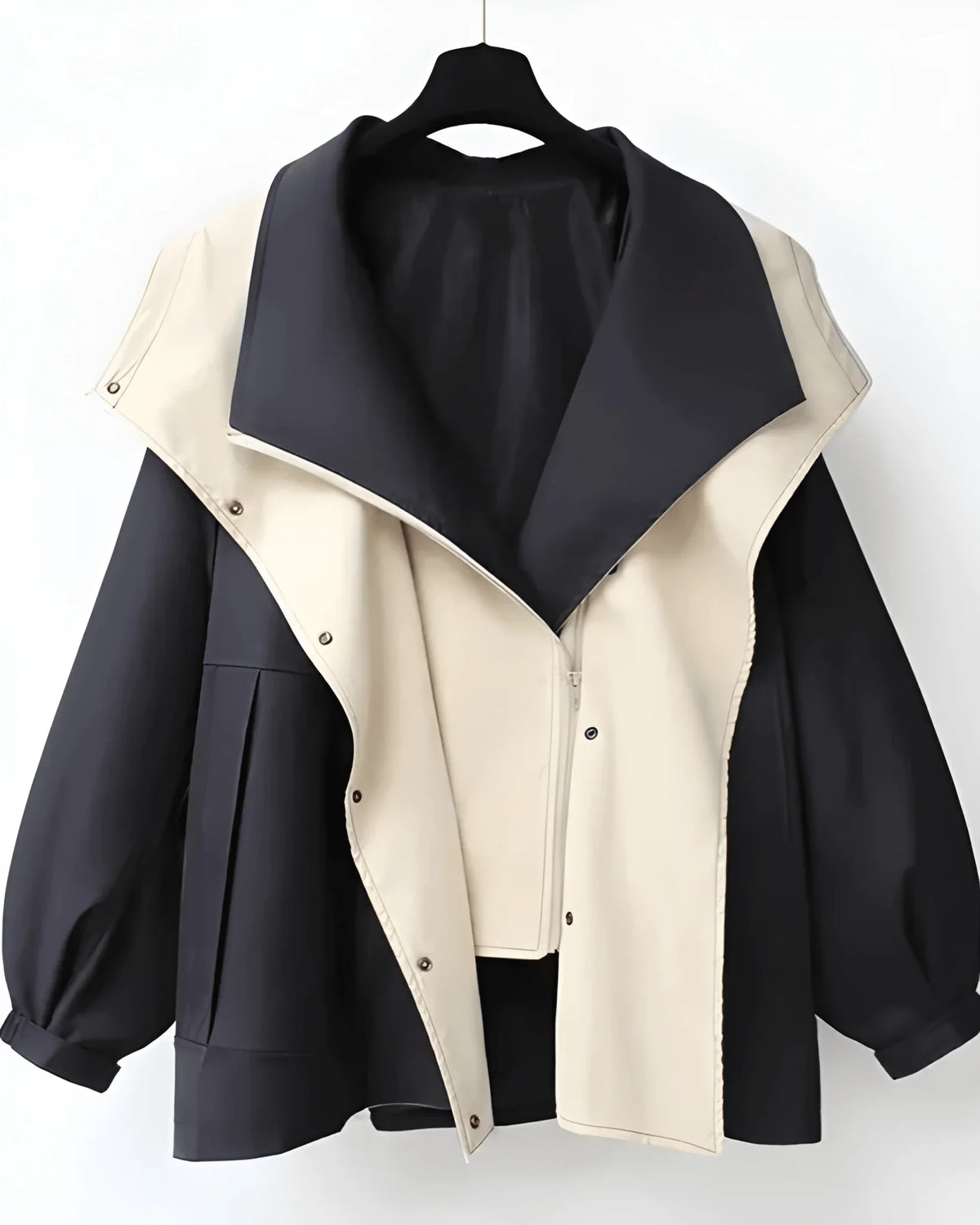 Capucine - Veste femme imperméable ceinturée, grand col