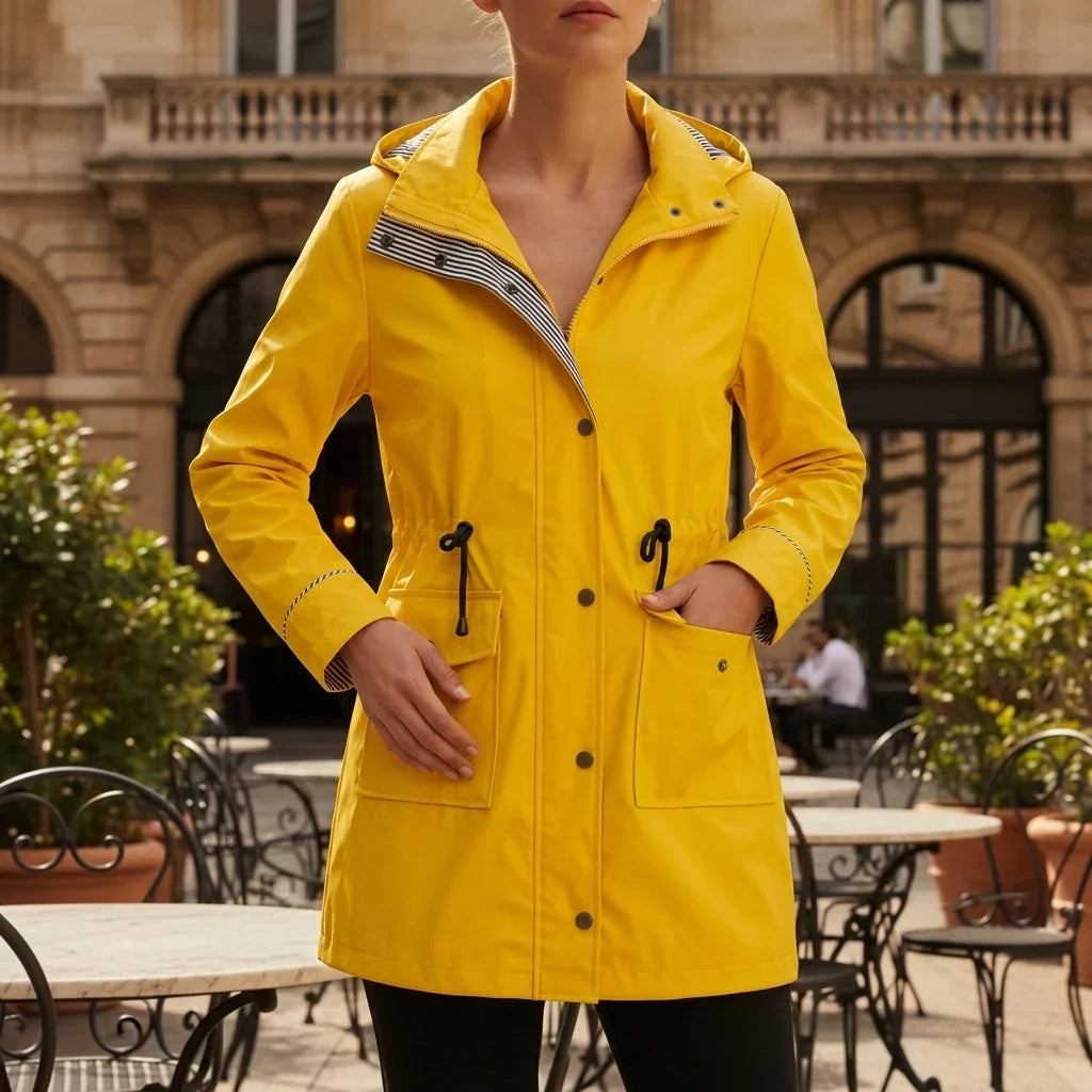 Inès - Coupe-vent femme à capuche, déperlant et léger